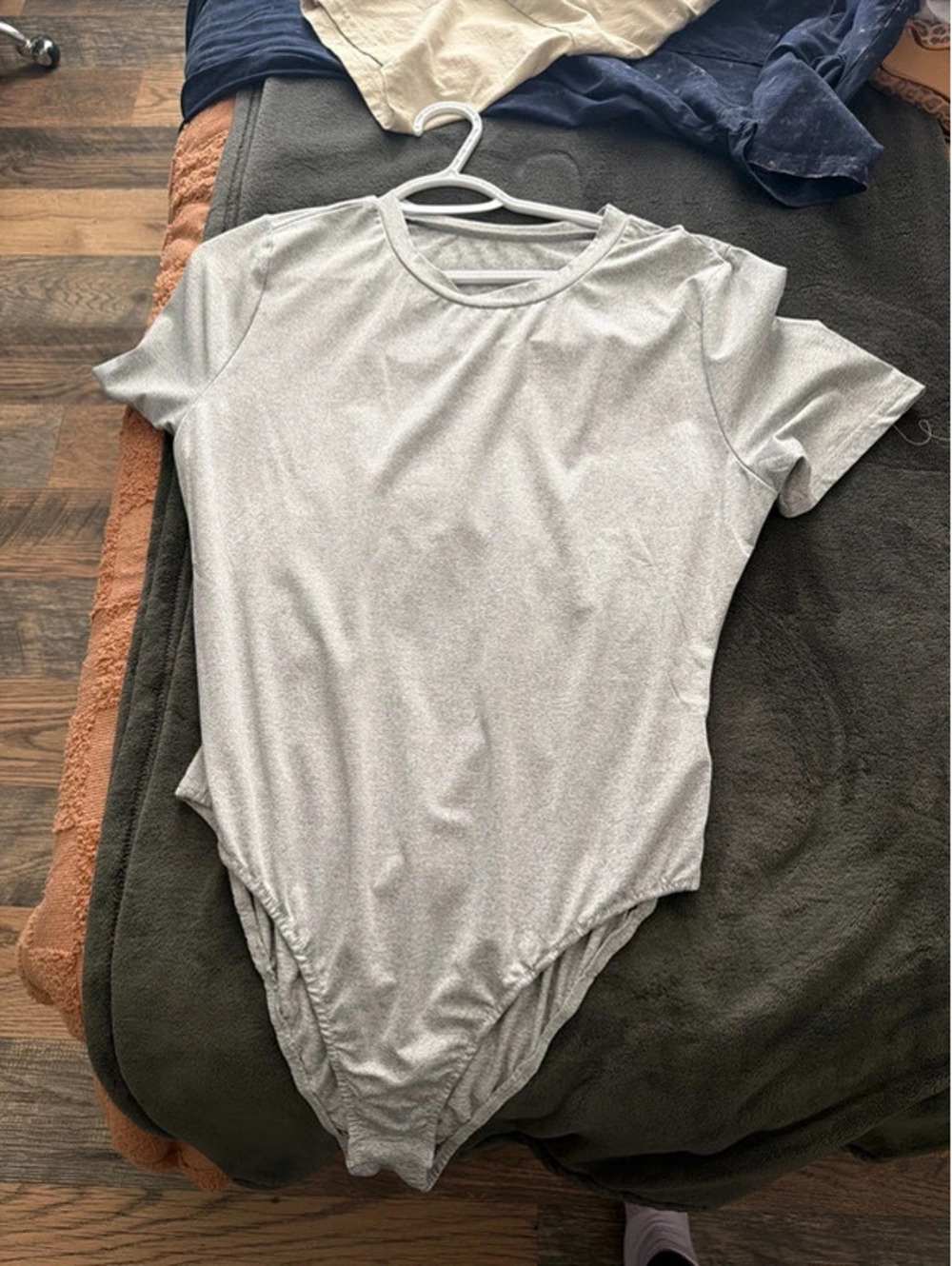 Gray bodysuit